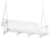 Veranda hintaágy cédrusfából 1702x710x600 mm 2–3 személyes, 400 kg teherbírású prémium kerti hinta fehér