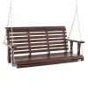 Veranda hintaágy fából 1370x710x600 mm 2–3 személyes kültéri hinta 400 kg teherbírással