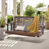 Veranda hintaágy fából 1370x710x600 mm 2–3 személyes kültéri hinta 400 kg teherbírással