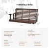 Veranda hintaágy fából 1370x710x600 mm 2–3 személyes kültéri hinta 400 kg teherbírással