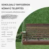 Veranda hintaágy fából 1370x710x600 mm 2–3 személyes kültéri hinta 400 kg teherbírással