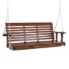 Veranda hintaágy cédrusfából 1702x710x600 mm 2–3 személyes, 400 kg teherbírású prémium kerti hinta barna