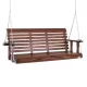 Veranda hintaágy cédrusfából 1702x710x600 mm 2–3 személyes, 400 kg teherbírású prémium kerti hinta barna