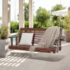 Veranda hintaágy cédrusfából 1702x710x600 mm 2–3 személyes, 400 kg teherbírású prémium kerti hinta barna