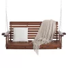 Veranda hintaágy cédrusfából 1702x710x600 mm 2–3 személyes, 400 kg teherbírású prémium kerti hinta barna