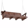 Veranda hintaágy cédrusfából 1702x710x600 mm 2–3 személyes, 400 kg teherbírású prémium kerti hinta barna