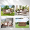 Veranda hintaágy cédrusfából 1702x710x600 mm 2–3 személyes, 400 kg teherbírású prémium kerti hinta barna