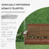 Veranda hintaágy cédrusfából 1702x710x600 mm 2–3 személyes, 400 kg teherbírású prémium kerti hinta barna