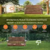Veranda hintaágy cédrusfából 1702x710x600 mm 2–3 személyes, 400 kg teherbírású prémium kerti hinta barna