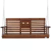 Veranda hintaágy fából 1523x710x600 mm  2–3 személyes, prémium kültéri hinta 400 kg teherbírással