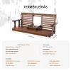 Veranda hintaágy fából 1523x710x600 mm  2–3 személyes, prémium kültéri hinta 400 kg teherbírással