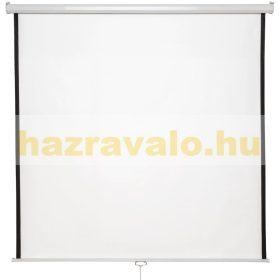   Vetítővászon 152x152cm falra szerelhető projektor vászon manuális tekerés