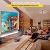 Projection screen 157x200 cm mobile projector screen 16:9 8K/4K HD portable cinema screen