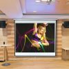 Projection screen 178x178cm wall mounted projector screen manual winding