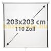 Projection screen 203x203cm wall mounted projector screen manual winding