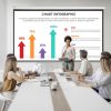 Adjustable telescopic lightweight projection screen frame with carrying case stainless projector frame
