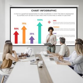   Manuális projektor vetítővászon 254 cm beltéri és kültéri mozizáshoz