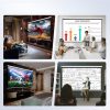 Adjustable telescopic lightweight projection screen frame with carrying case stainless projector frame