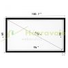 Projection screen 257x150 cm wall mounted projector screen on wall cinema screen