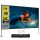 Projection screen 347x202 cm with stand mobile projector screen 4K HD portable movie screen