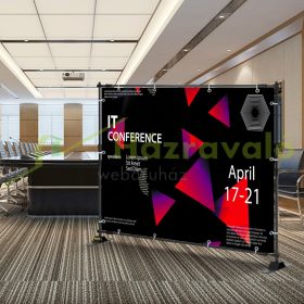   Állítható teleszkópos könnyűszerkezetes vetítővászon keret a hordtáskával rozsdamentes projektor váz