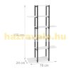 6 shelf flower stand metal frame plant holder black and white flower shelf