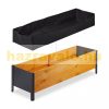 Flower box wooden flower box 32x118x35 cm 80 liter outdoor planter box