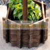 Flower box garden decor well 93x55x137 cm wooden planter box