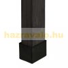 Flower box wooden flower box 80x74x38 cm black 60 liter outdoor planter box