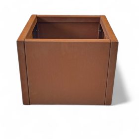 Virágtartó láda L CORTEN acélból 50x50x50 cm-es 