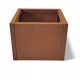 Virágtartó láda M CORTEN acélból 42x40x39 cm-es 