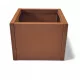 Virágtartó láda M CORTEN acélból 42x40x39 cm-es 