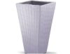 Polyrattan flower box in sand color 70x40x40 cm polyrattan flower pot flower holder