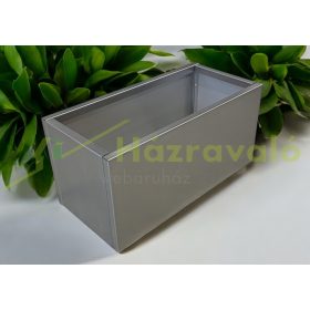 Virágtartó láda XL rozsdamentes acélból 80x38x38cm-es 
