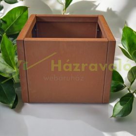 Virágtartó láda XXL CORTEN acélból 80x80x65cm-es 