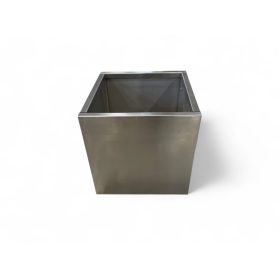 Virágtartó láda XXL rozsdamentes acélból 80x80x65cm-es 