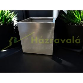 Virágtartó láda XXL rozsdamentes acélból 80x80x65cm-es 