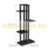 Indoor plant stand black flower stand 4 shelves flower ladder