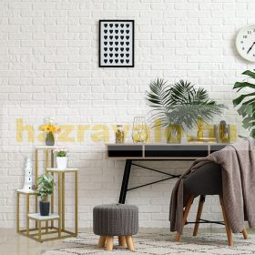   Beltéri virágállvány viráglépcső 4 polccal virágtartó állvány arany acél váz márványozott polcokkal