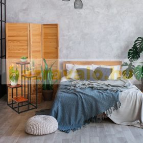   Beltéri virágállvány fekete-barna viráglépcső 4 polccal virágtartó állvány