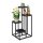 Indoor flower stand black flower staircase with 4 shelves flower stand