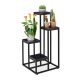 Indoor flower stand black flower staircase with 4 shelves flower stand