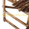 Indoor and outdoor flower stand, wooden flower shelf, three-level plant ladder, 100x80x80 cm