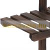 Indoor and outdoor flower stand, stepped design, four levels, 123x33x80 cm