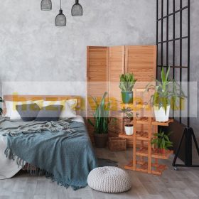   Beltéri fa virágtartó állvány lépcsőzetes kialakítás 5 polcos 