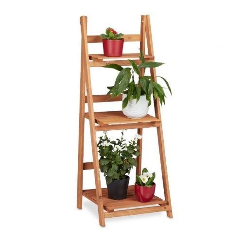 Indoor wooden flower stand in 3 different sizes L size 3 shelves