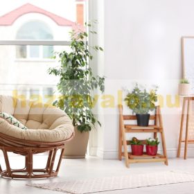   Beltéri fa virágtartó állvány 3 különböző méretben M méret 2 polcos