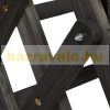 Indoor and outdoor collapsible flower stand in black
