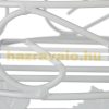 Indoor and outdoor metal flower stand with 3 shelves in white 