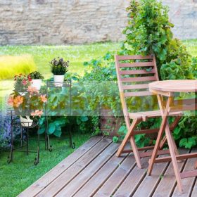   Beltéri és kültéri fém virágtartó állvány 5 polcos fekete színben 